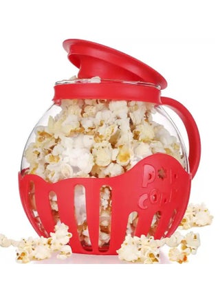 Microwave Popcorn Popper with Temperature Safe Glass, 3-in-1 Lid Measures Kernels and Melts Butter, Made Without BPA, Dishwasher Safe, red - pzsku/ZF83D706DC5DB4E11CC77Z/45/_/1724493974/36aa5f69-0405-44fb-ad56-2ea4c5981f53