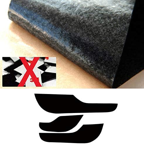 LIGHTKOREA Premium Felt Door Anti Scratch Cover Front Rear 3Pcs Fit to Hyundai Veloster n 2018 2019 2020 - Image 3