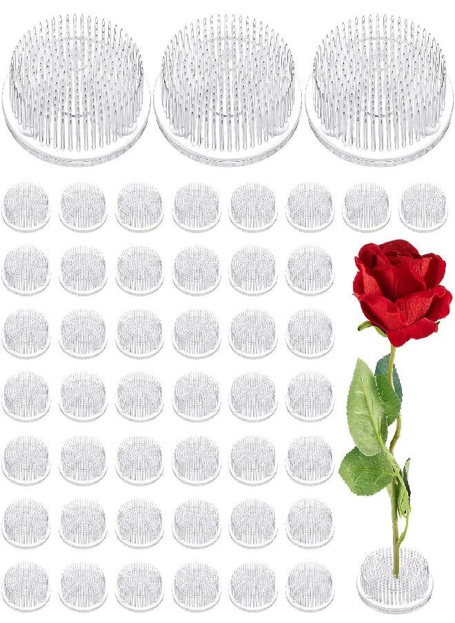 Waydress - Plastic Flower Frog Pin Holder Clear Flower Arranger Frog Japanese Decorations Flower Fixed Tools Floral Arrangement for Flower Arrangement, Plant Fixation, Plant Decoration (48 Pieces) - Image 1