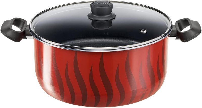 تيفال مجموعة أواني طهي TEFAL (8 قطع) بأحجام 18/22/26/30 سم | طبقة غير لاصقة آمنة | مصنوعة في فرنسا | تشمل أغطية للطهي | ضمان لمدة سنتين | رقم المنتج: C3079082 - Image 2