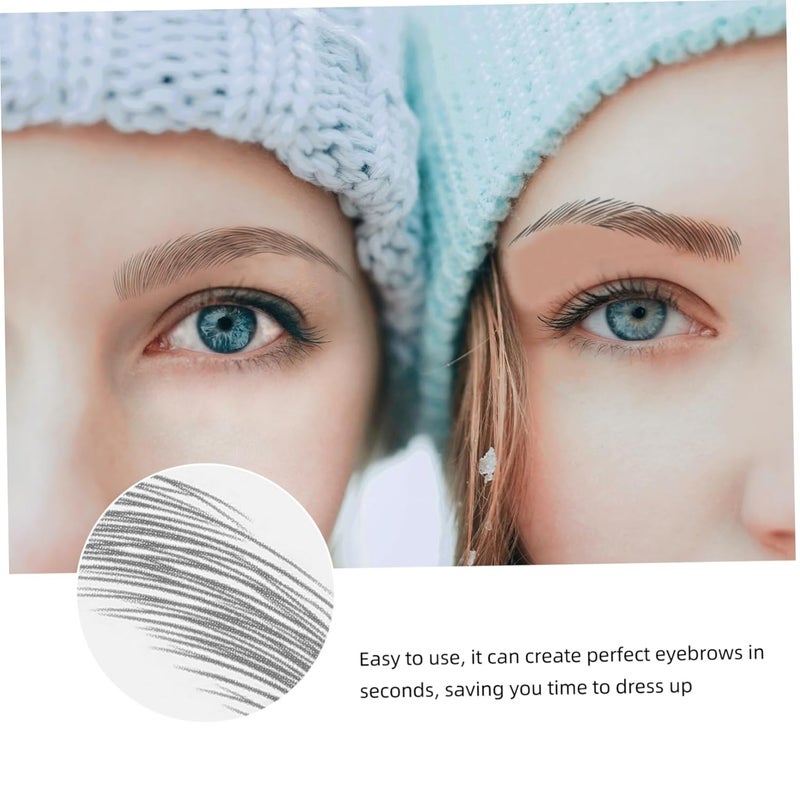 9sheets Benefit Brow Stickers Fake Eyebrows Temporary Tattoos Hair-like Reusable for Sparse Patchy Over-plucked Brows - Image 5