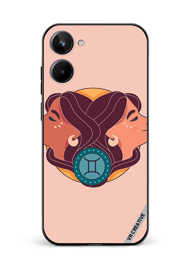VR CREATIVE Protective Case Cover For Realme 10 Gemini Zodiac Signs Design Multicolour - Image 1