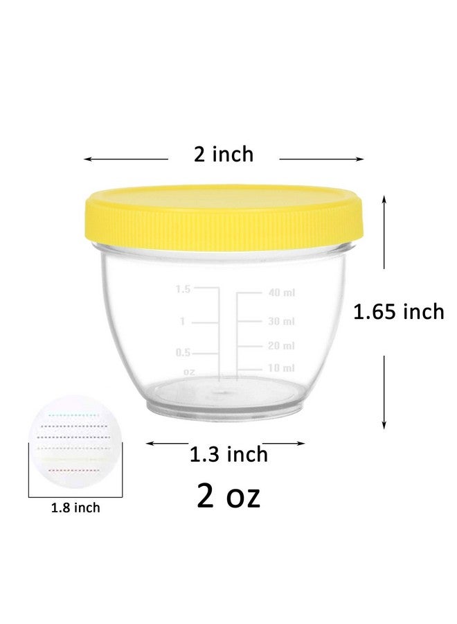 Youngever 18 Sets Baby Food Storage, 2 Ounce Baby Food Containers with Lids, 9 Pink Colors, with Lids Labels - Image 2