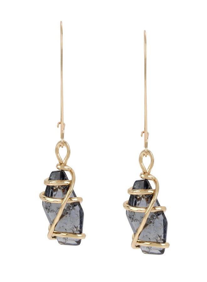 Robert Lee Morris Soho Jewelry Women's Caged Stone Dangle Earrings, Black, One Size - Image 2