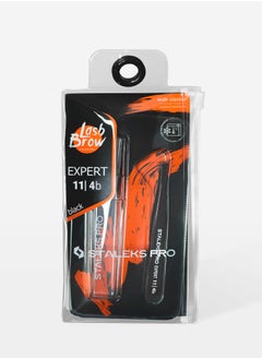 STALEKS PRO Eyebrow tweezers black - EXPERT 11 | TYPE 4b (narrow beveled)  - Image 4