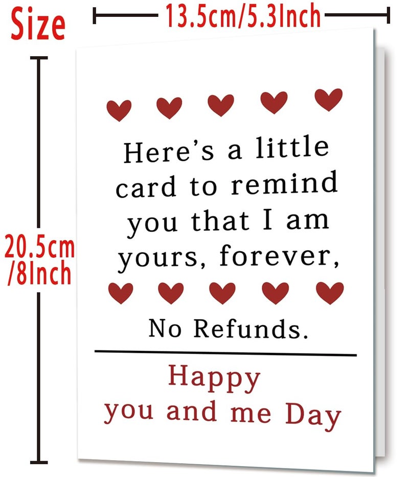 Mcduldul Valentines Day Card | Valentine Day Gifts for Him Her | Happy Anniversary Decorations for Women Men Husband Wife - Image 4