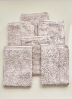 Home Box Cloud Touch 6-Piece Zero Twist Cotton Face Towel Set 30x30 cm  - Image 3