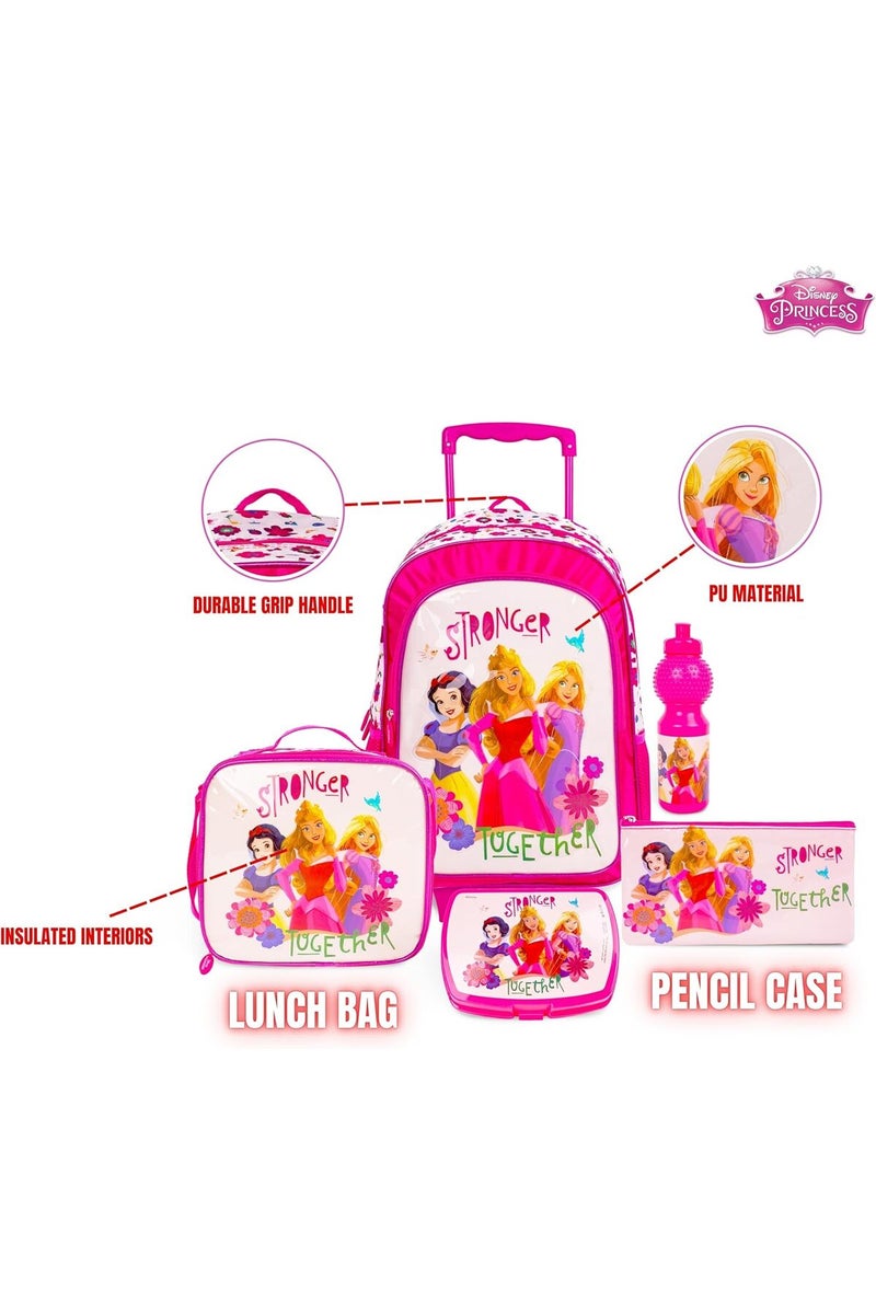 Trucare Sanrio Hello Kitty 5-in-1 Trolley School Bag Set (Backpack, Lunch Box, Insulated Bag, Pencil - Image 4
