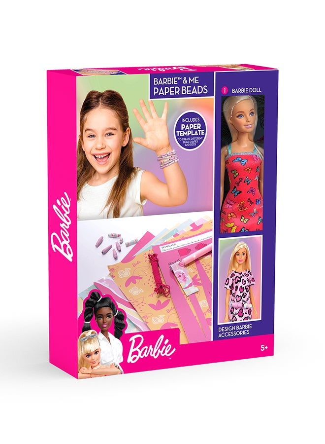 Barbie Paper Beads With Fashion Doll BRB2448 - Image 1