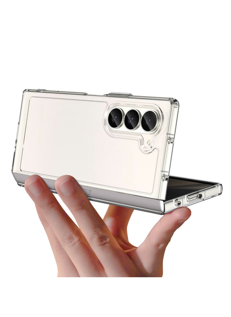 Youque - Samsung Galaxy Z Fold 6 Case, Clear Shockproof Phone Cover, Slim Thin Protective Cases - Transparent - Image 1