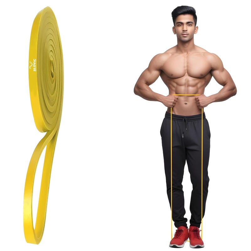 SLOVIC Resistance Band for Workout [3-7 KG] | Resistance Band Set for Excercise & Stretching | Gym Equipment for Home Workout | Natural and Unbreakable Rubber | Ideal for Men & Women - Image 1