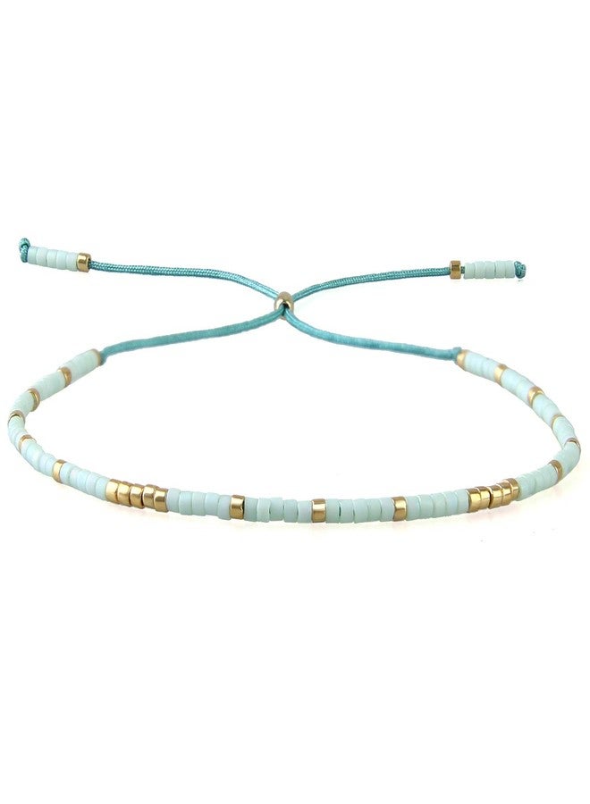 KELITCH Natural stone Crystal Bracelets Seed Beaded Bracelets Woven Friendship Bracelets for Women - Image 1