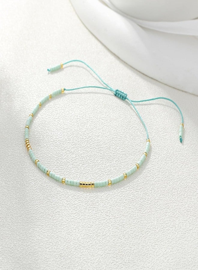 KELITCH Natural stone Crystal Bracelets Seed Beaded Bracelets Woven Friendship Bracelets for Women - Image 3