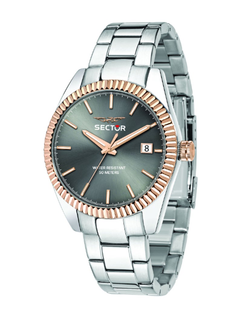 Sector 240 GENTS 41MM 3H GUN DIAL SS BR - Image 1