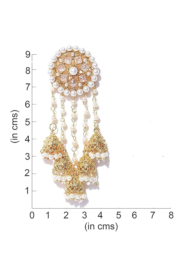 YouBella Gold Plated Stylish Jewelery Traditional Fancy Party Wear Jhumka Jhumki Earrings For Girl'S And Women'S - Image 5