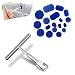 Arwrilt 19 PCS Car Dent Puller Kit Dent Removal Tools with TShape Puller Paintless Dent Repair Tool Dent Popper Dent Fixer Universal Cold Glue Dent Puller for Car Dent Repaired Silver Blue - Image 2