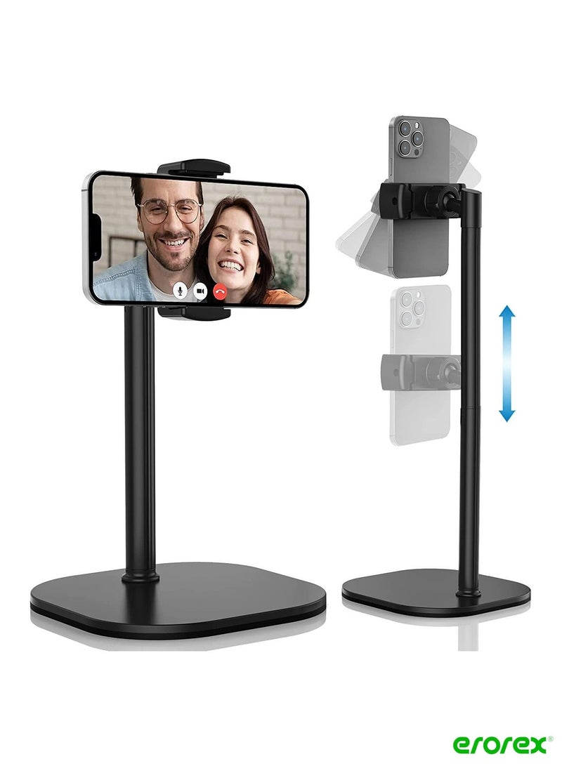 erorex Chat Stand Height Adjustable Cell Phone Stand for Desk Cell Phone Holder Stand for Office Home Desk Phone Stand for Recording iPhone Stand for Desk Accessories for Women iPhone Holder - Image 1