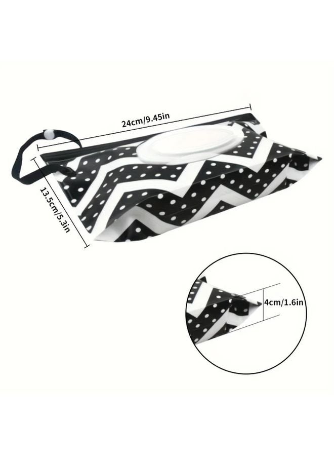 2 Pcs Portable Wet Wipes Dispenser Bag Reusable Travel Wipes Container Case - Image 4