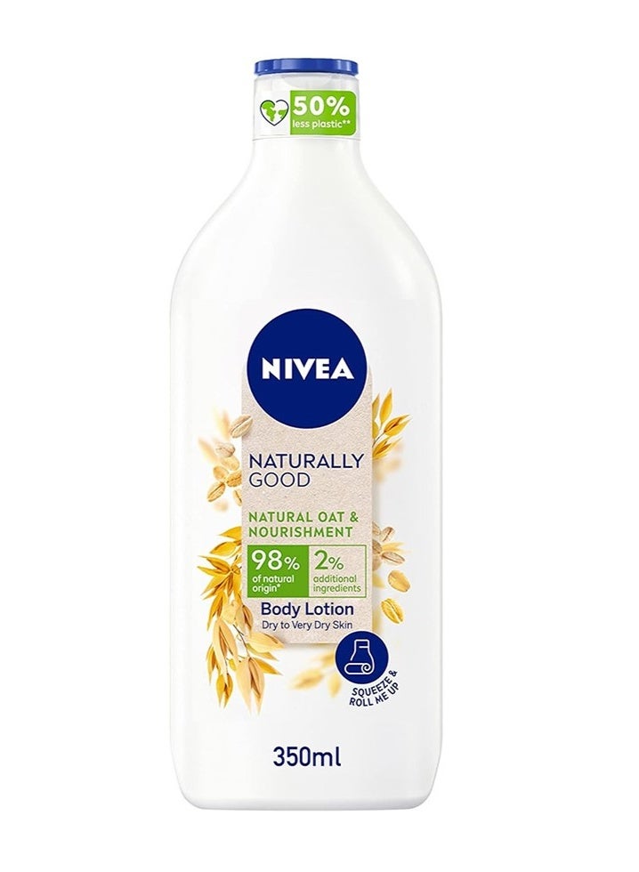 Nivea Naturally Good Natural Nourishment And Oat Body Lotion 350ml