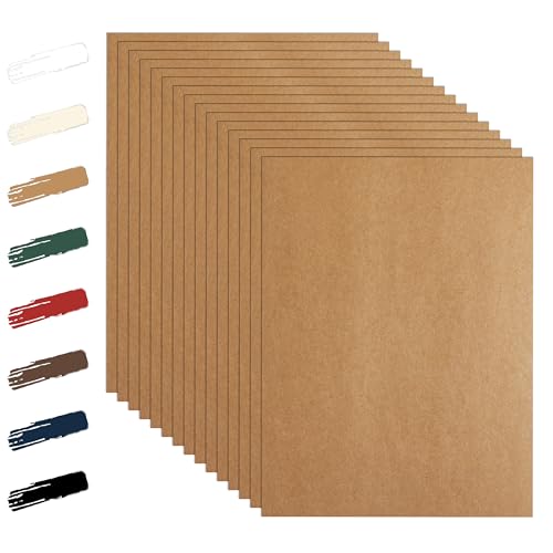 Guakicae 28 Sheets Brown Cardstock 8.5 x 11 Printer Paper, 92lb Heavyweight Thank You Card Stock for Greeting Cards, Wrapper, Invitations, DIY Cards Making, Certificates - Image 1
