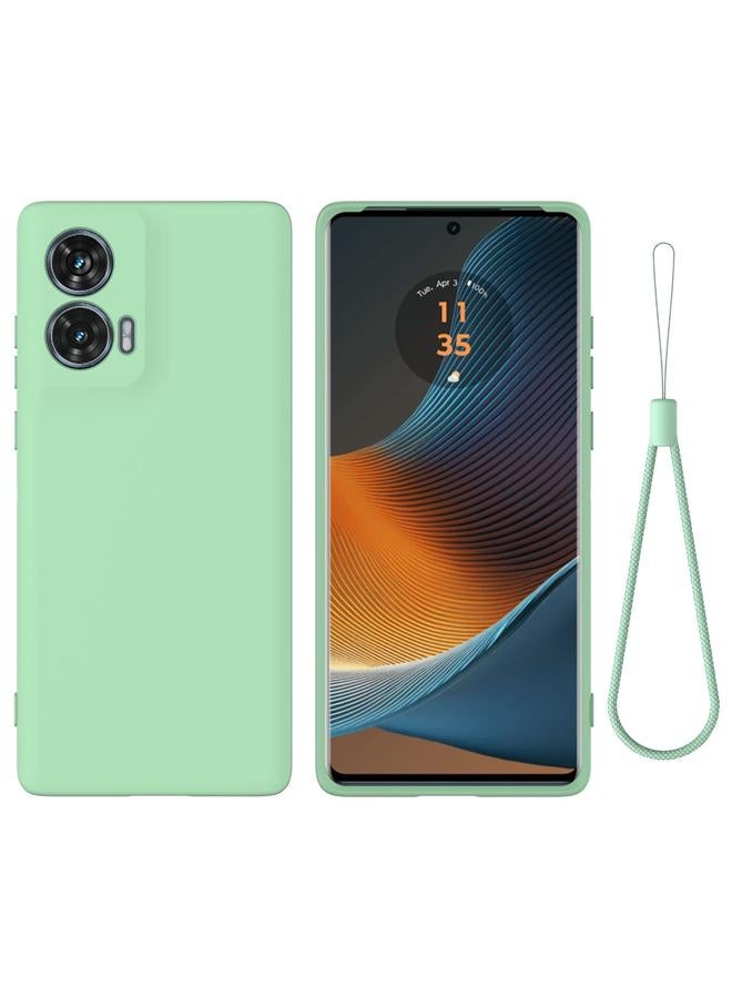 S-TOP Case For Motorola Edge 50 Fusion Solid Color Liquid Silicone Dropproof Full Coverage Phone Case - Image 1