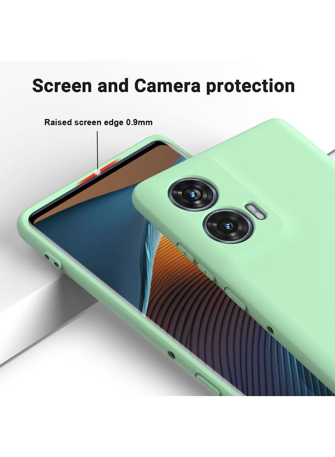 S-TOP Case For Motorola Edge 50 Fusion Solid Color Liquid Silicone Dropproof Full Coverage Phone Case - Image 4