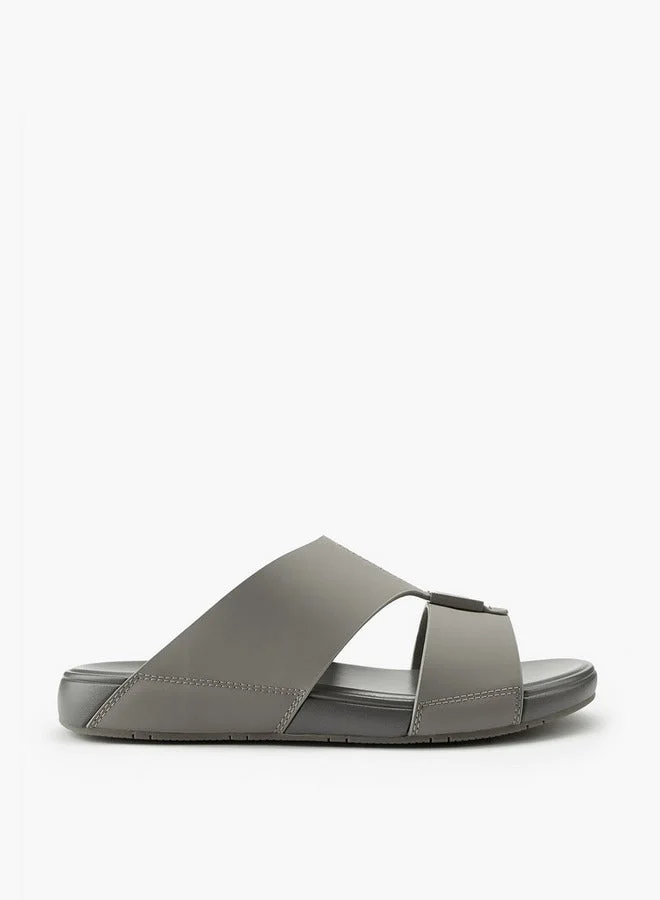 DUCHINI Men's Textured Arabic Slip-On Sandals