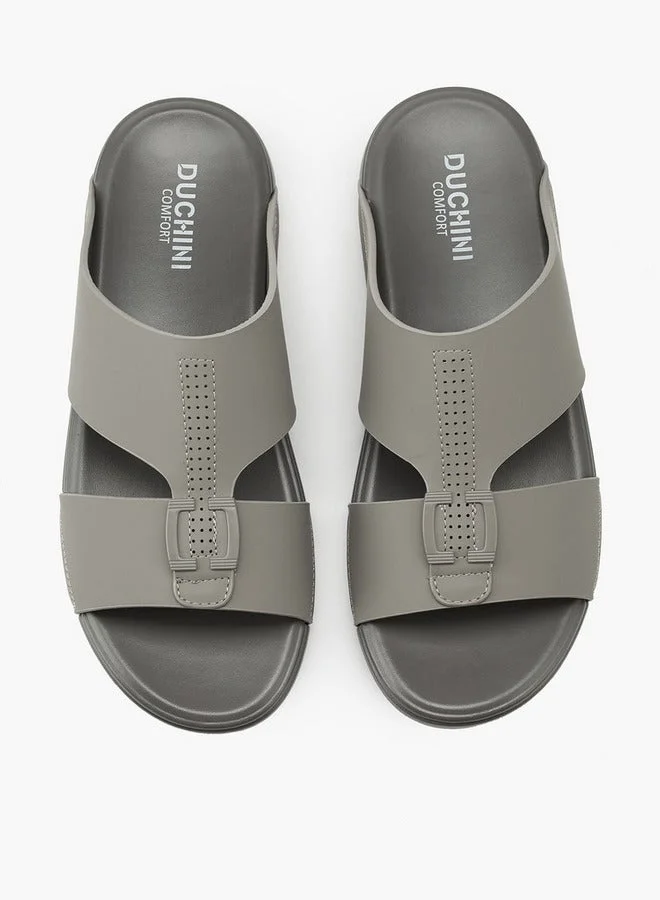 DUCHINI Men's Textured Arabic Slip-On Sandals