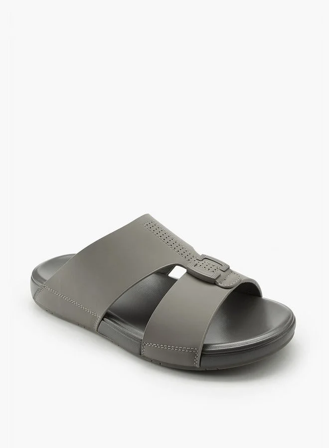 DUCHINI Men's Textured Arabic Slip-On Sandals
