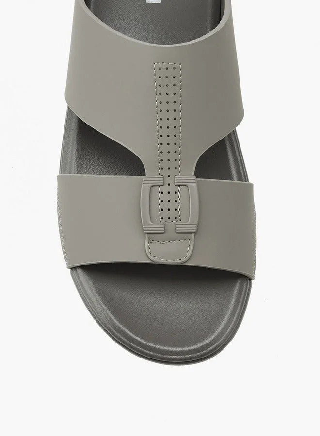 DUCHINI Men's Textured Arabic Slip-On Sandals