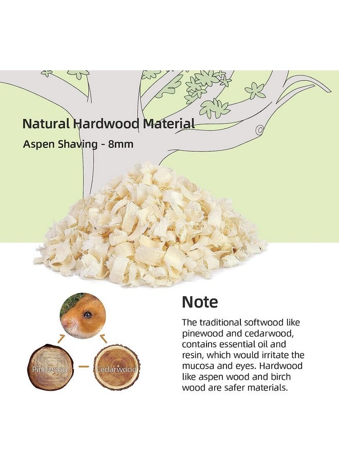 Niteangel Aspen Shaving Hamster Beddings for Syrian Dwarf Hamster Gerbil Mice Degu Rat Rabbit Bunny Guinea Pig Chinchilla Hedgehog or Other Small Pets (30L - 8mm) - Image 2