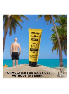 Bee Bald Bee Bald SMOOTH PLUS Daily Moisturizer With SPF 30 Broad Spectrum Sunscreen - Head and Face Moisturizer Lotion for Men and Women Too - Hydrate and Protect Skin from Harmful UVA/UVB Rays - 1.7 fl Oz  - Image 5