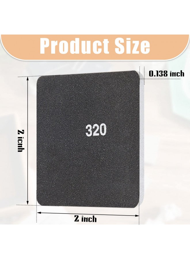 Honoson 15 Pieces 2 x 2 Inch Sanding Pads Padded Sanding Pads Polishing Soft Mess Pen Sanding Kit Double Sided Grits for Plastic Sanding Acrylic Materials  - Image 3