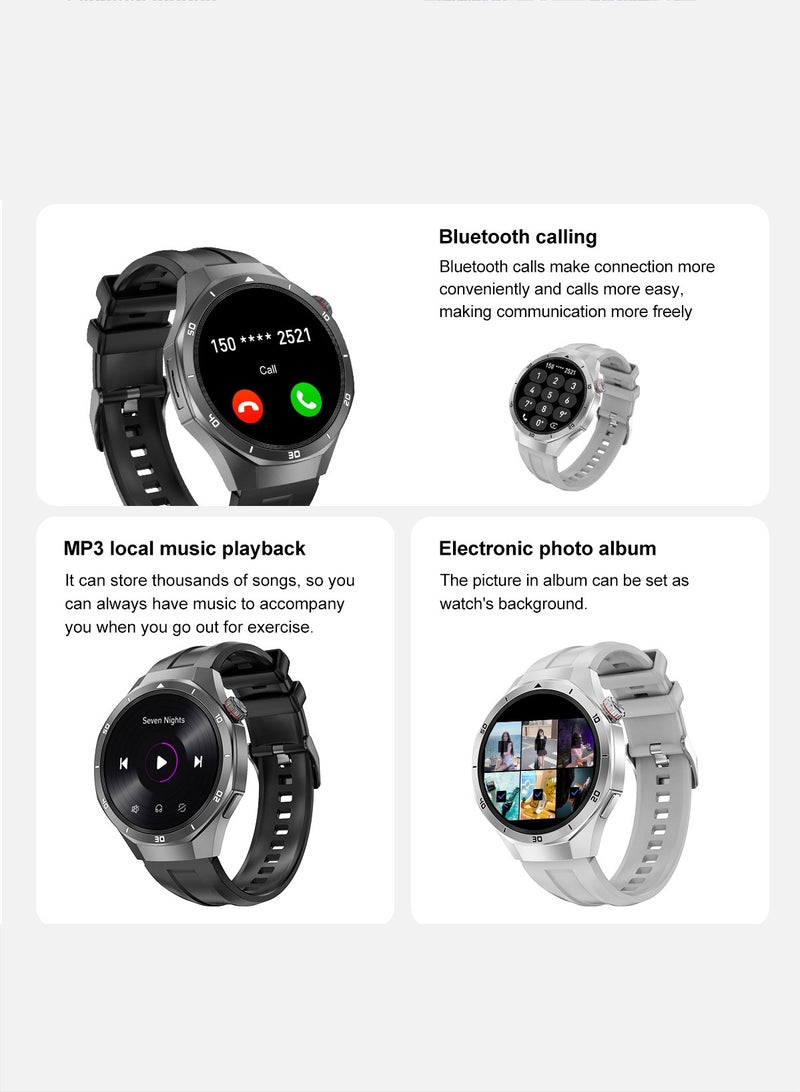 RollsTimi  Men's Bluetooth Smartwatch,Smart Wearable Watch, 1.46-Inch High-Definition Full-Screen Touch, Multiple Sports Modes, Sports Sleep Monitoring, Universal For IOS And Android Systems RT DT5 Pro - Image 5