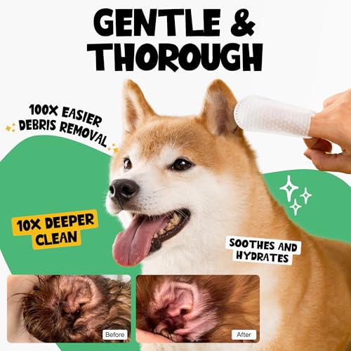 ROOFUS THE DOG Dog Ear Cleaner Wipes 100 Counts - Vet-Recommended Pet Ear Wipes to Remove Wax, Dirt, Relieve Ear Itching & Inflammation for Dogs & Cats - Image 2