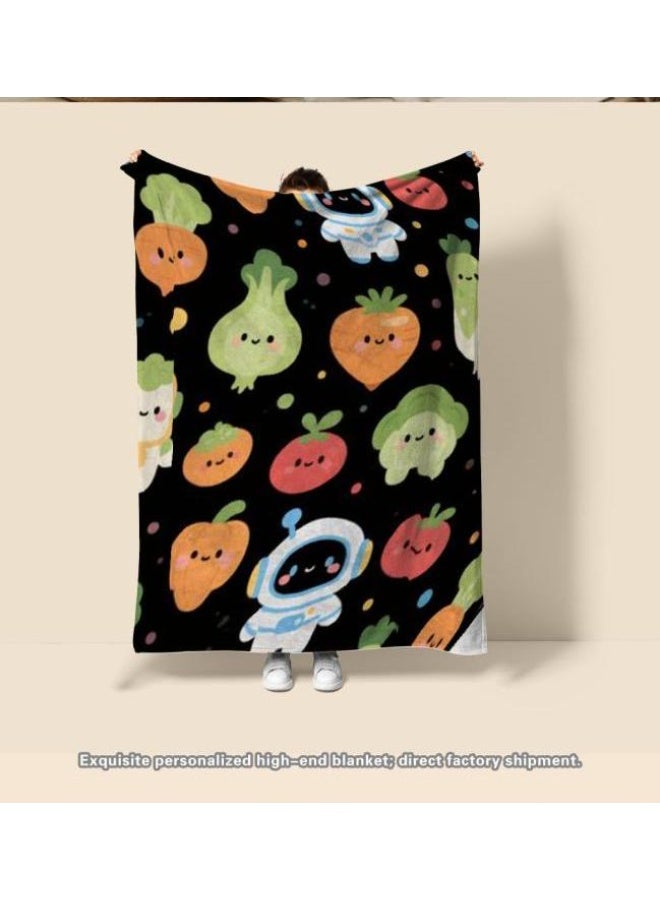 general Baby and children's cartoon flannel thin blanket (warm and comfortable, suitable for sleep, game use) 70cm*100cm - 545 - Image 1