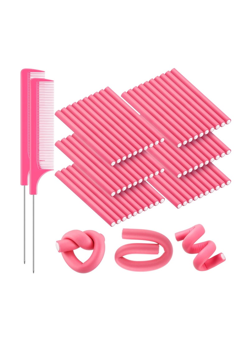62 pieces universal bar, sponge curling iron, heat-free curling iron, flexible foam curling iron, comb set. - Image 1