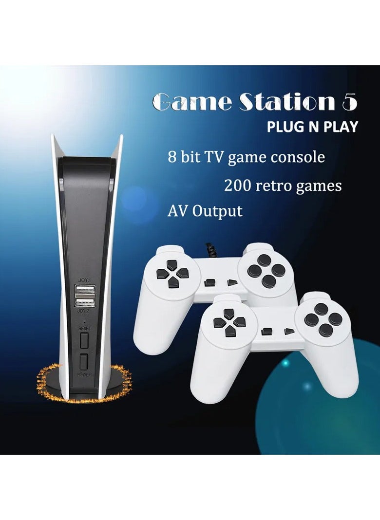 Generic - TV Game Console Nostalgic host 8 Bit Retro Consola Video Juegos 200 Classic Games GS5 Station USB Wired Handheld Gamepad AV Output - Image 1