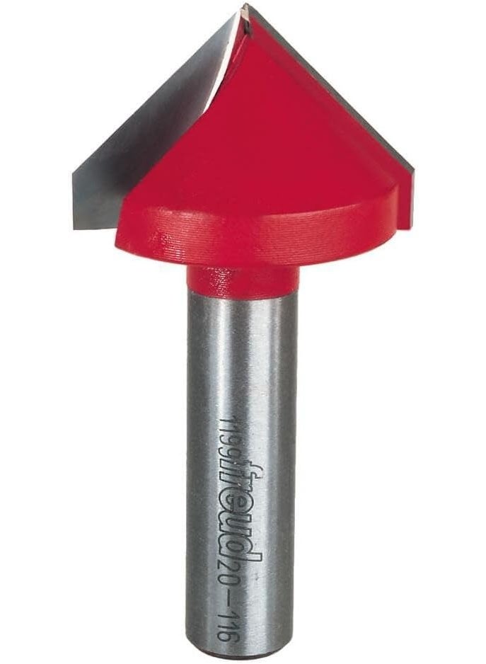freud Freud 20-116: 1-1/2" (Dia.) 90° V Grooving Bit with 1/2" shank, 3" overall length  - Image 3