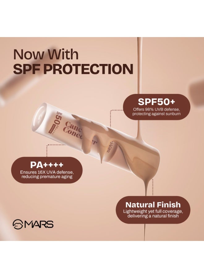 مارس خافي عيوب MARS SPF50 PA++++ بلمسة نهائية طبيعية مشرقة (6.0 مل) (01-IVORY VEIL) | خفيف الوزن | تغطية متوسطة إلى عالية | يدوم طويلاً ومتعدد الاستخدامات | مقاوم للتجاعيد - Image 5