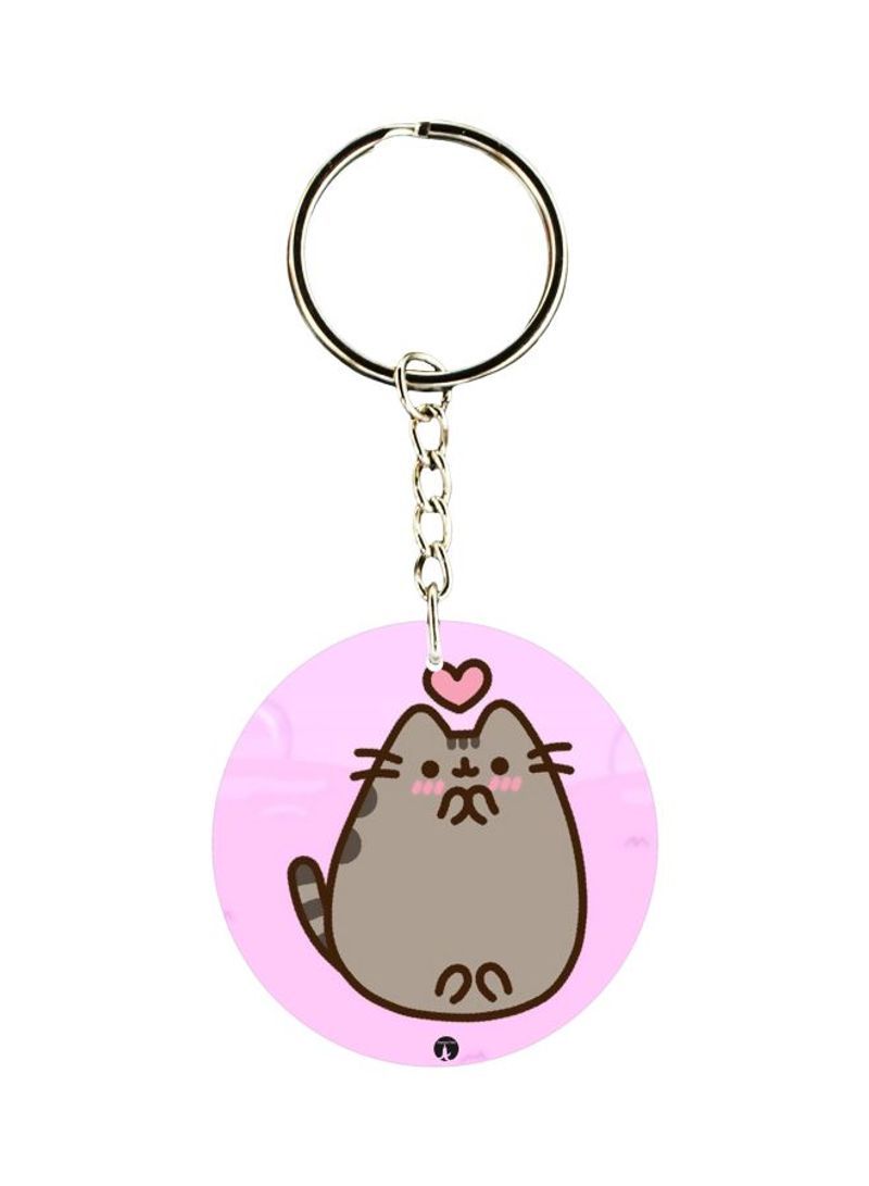 Cat Printed Keychain