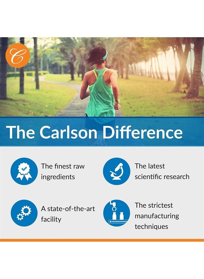 Carlson جواهر الشمس د، مكمل فيتامين د3 وأوميغا-3، 2000 وحدة دولية (50 ميكروغرام) فيتامين د3، 115 ملغ من مكملات أوميغا-3 EPA و DHA، مصيد بري، مصدر مستدام، ليمون، 360 كبسولة لينة - Image 2