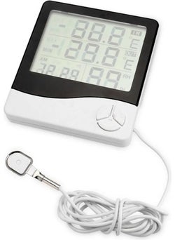 Techmaster 2 Digital Thermometer Alarm Clock Outdoor Temperature Meter Humidity Meter  - Image 2