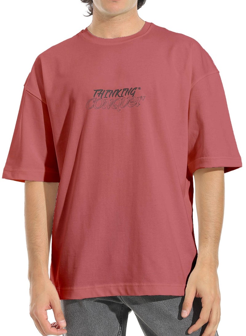 Thinking Conquer Oversize T-Shirt - Image 2