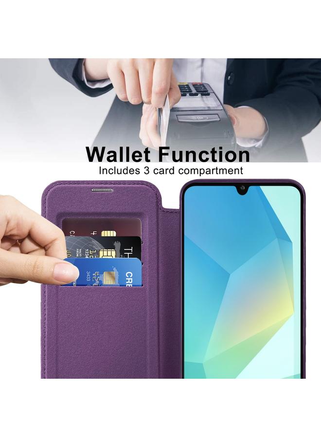 S-TOP Case For Samsung Galaxy A16 5G Shield MagSafe RFID Anti-theft Leather Phone Case - Image 3