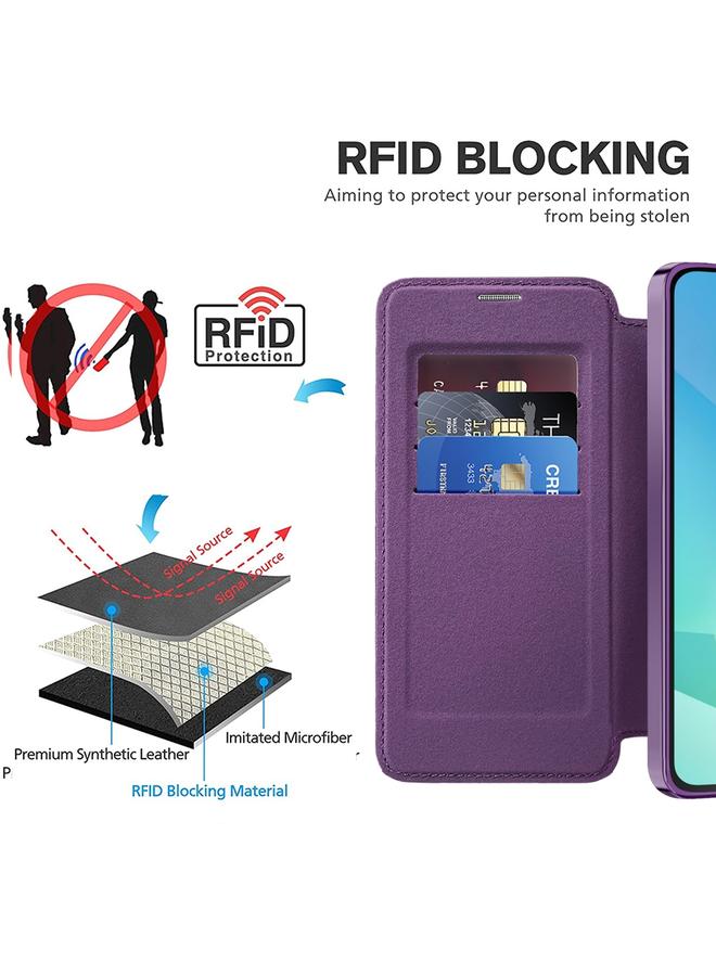 S-TOP Case For Samsung Galaxy A16 5G Shield MagSafe RFID Anti-theft Leather Phone Case - Image 5