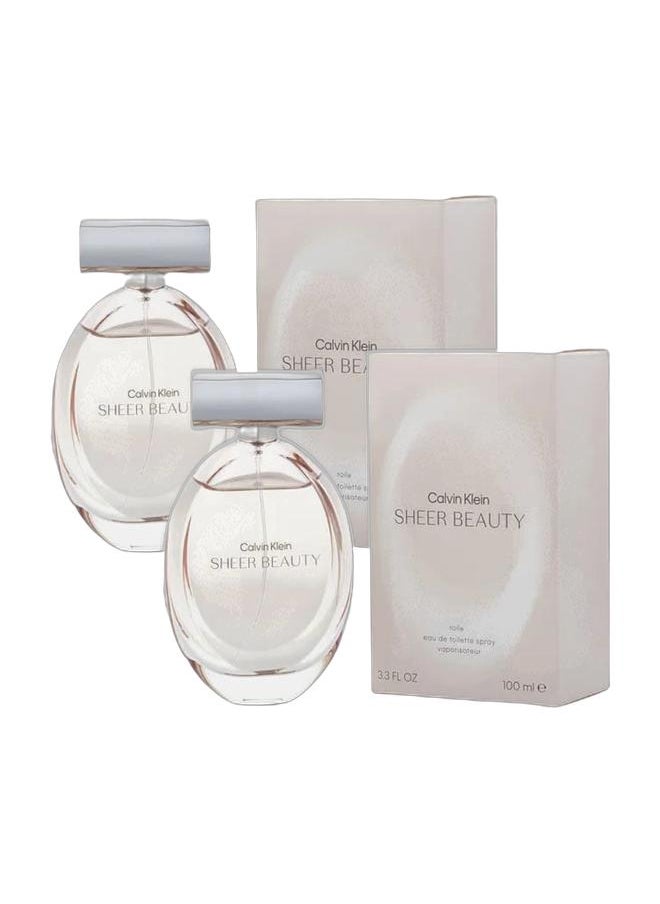CALVIN KLEIN Calvin Klein Sheer Beauty Combo 100ml X2  - Image 1