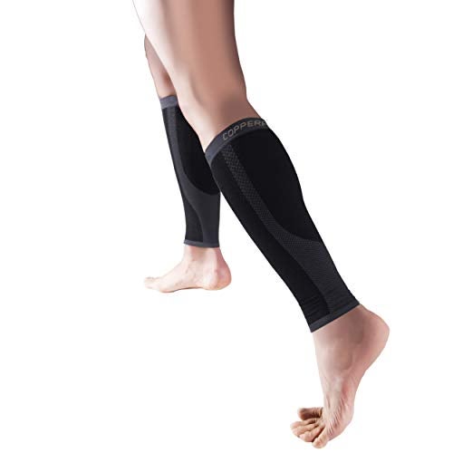 Copper Fit Calf Compression Sleeves, Black, Large/X-Large - Image 1