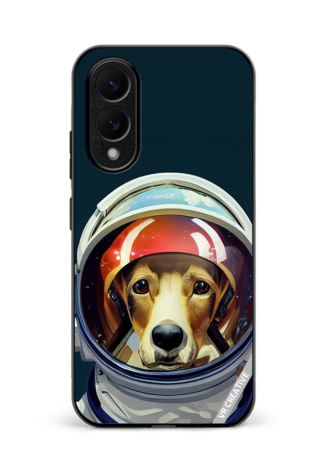 VR CREATIVE Protective Case Cover For Samsung Galaxy S25 Edge An Astronaut Dog In A Spacesuit Is Ready For Space Flight Design Multicolour