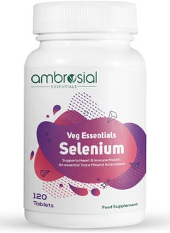 ambrosial Ambrosial Selenium Selenomethionine 200mcg |Supports Heart and Immune Health 120 Tablets  - Image 1